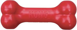 Kong Goodie Bone Juguete para Perro con Forma de Hueso, color Rojo, Chico